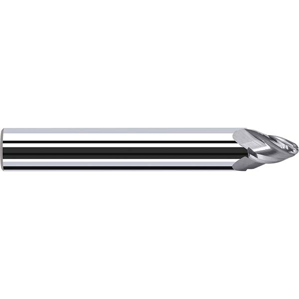 Tapered End Mill: 4 Flutes, Solid Carbide, Tapered End