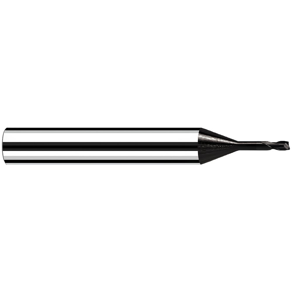 Corner Radius End Mill: 0.5 mm Dia, 0.50 mm LOC, 30 deg Helix, C Coated, Corner Radius End, Centercutting Series MicrotoroXG