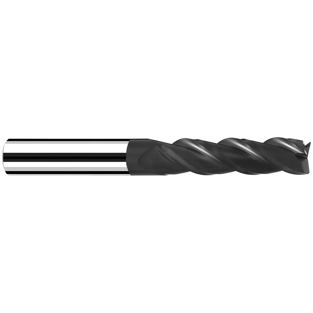 Corner Radius End Mill: 6 mm Dia, 40.00 mm LOC, 40 deg Helix, C Coated, Corner Radius End, Centercutting Series Base-X