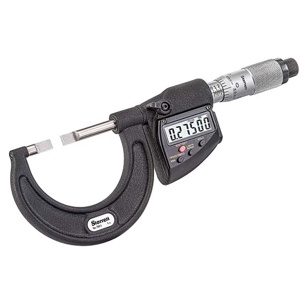 Starrett Blade Micrometers; Operation Type: Electronic ; Minimum Measurement (mm): 25 ; Minimum Measurement (Decimal Inch): 1 ; Maximum Measurement