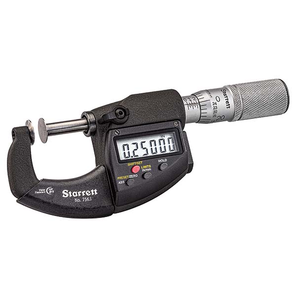 Shars 2-3 Inch Mechanical Disc Micrometer – Ratchet Stop, Thimble, Precision Tool