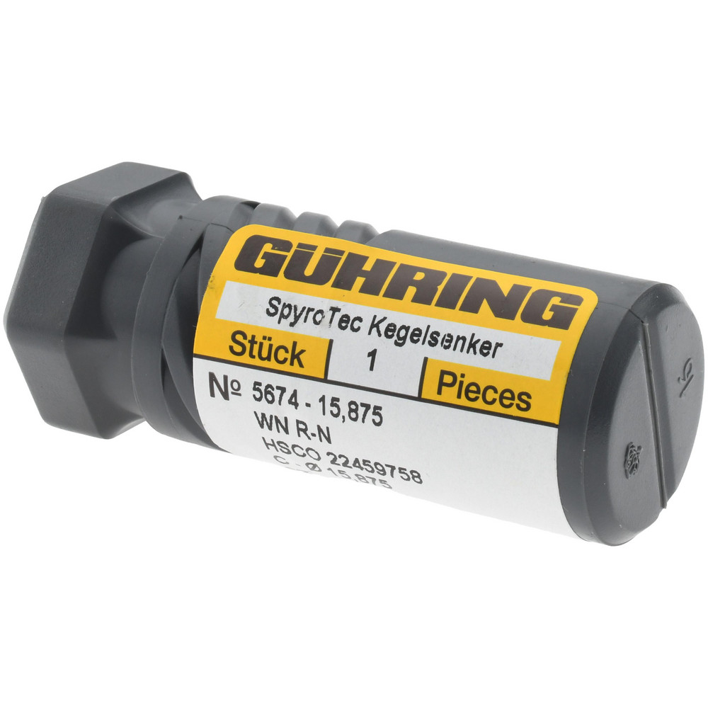 Guhring Countersink 5/8" Head Dia, 82 ° Included Angle, 3 Flutes