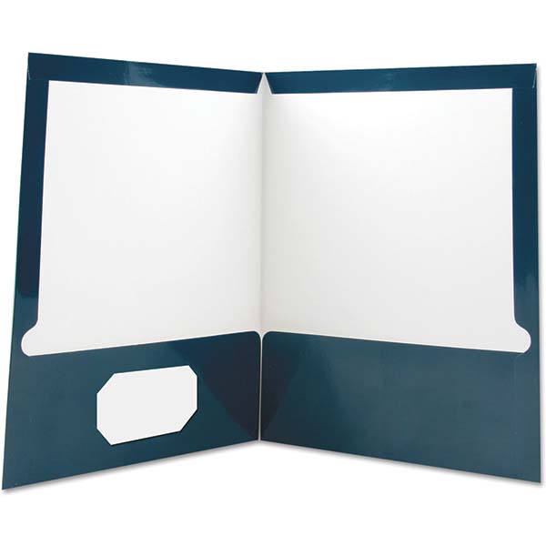 UNIVERSAL Pocket Folder Letter, Navy, 25/Pack MSC Industrial