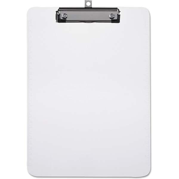 Clip Boards; Color: Clear ; Length (Decimal Inch): 12.4000 ; Width (Decimal Inch): 8.8400 ; Height (Inch): 0.12