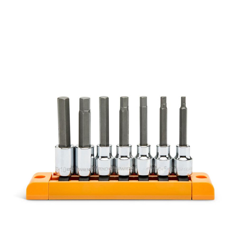 Photos - Drill / Screwdriver Gearwrench Hex Bit Socket Set: 3/8" Drive, 7 Pc, 4 to 10 mm Hex - 4, 5, , 7, 8, 9, 10mm for 3/8 Drive | Part #82546 82546