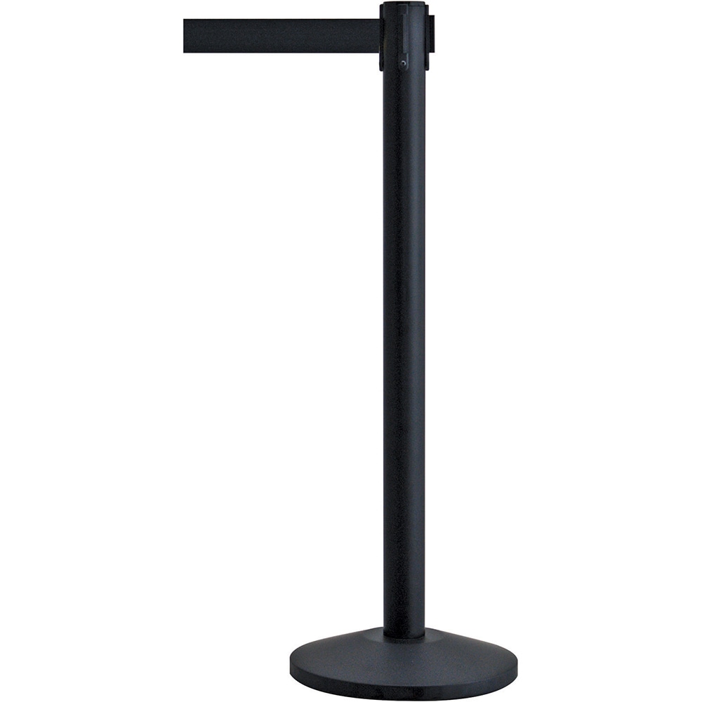 Tensator QWAYPOST-33-B9 Free Standing Retractable Barrier Post: Metal Post, Plastic Base 