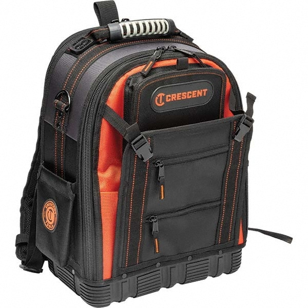 Crescent - 38 Pocket, Polyester, Black/Orange Backpack Tool Bag ...