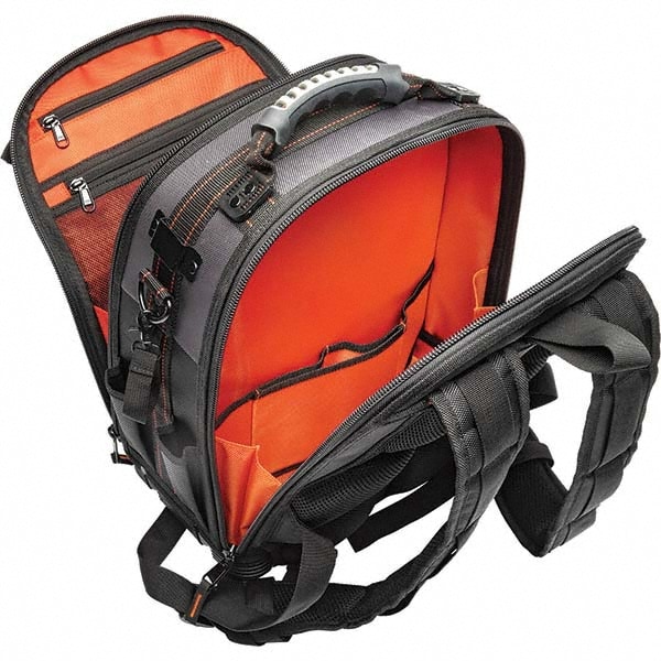 Crescent - 38 Pocket, Polyester, Black/Orange Backpack Tool Bag ...