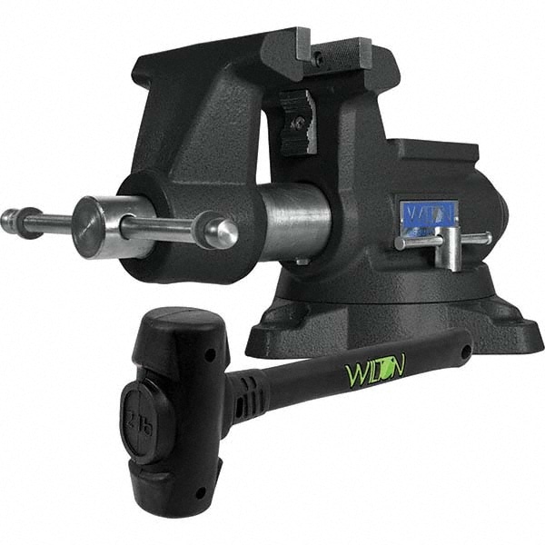 Bench & Pipe Combination Vise: 6" Jaw Opening, 3-5/8" Throat Depth