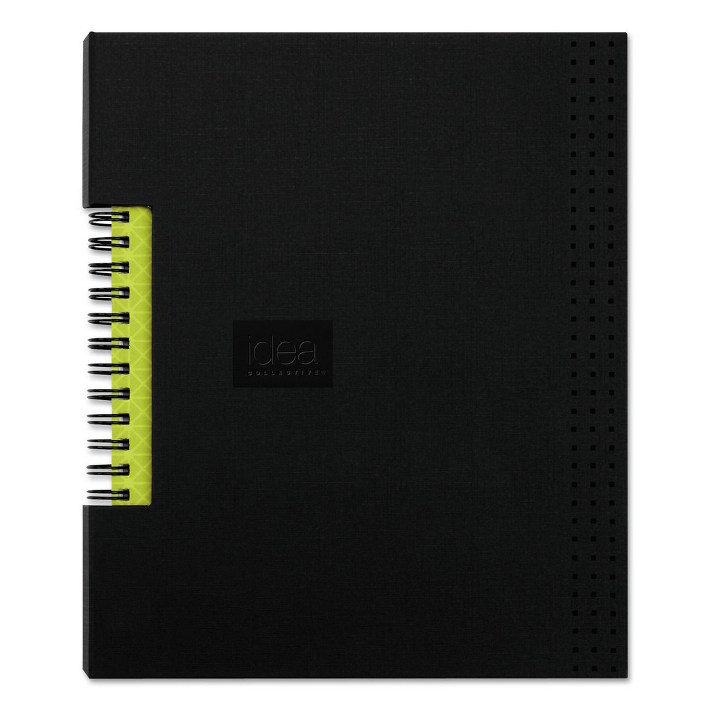 OXFORD Business Notebooks & Journals: 80 Sheets, 8 x 5.5" Sheet, Medium/College Rule, White Paper, Wire-O Binding - Black Cover | Part #TOP56897