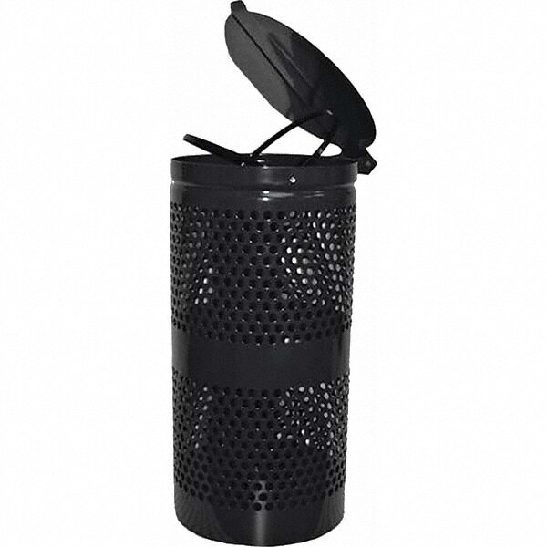 Pet Waste Stations; Mount Type: Post, Pole or Wall ; Overall Height Range (Feet): 4' - 8' ; Color: Black ; Container Shape: Round ; Waste Container Capacity: 10 Gal ; Waste Container Width/Diameter (Inch): 13
