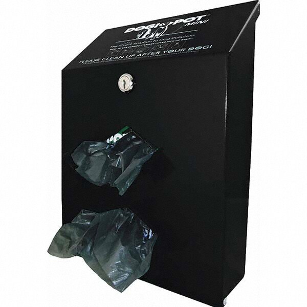 Pet Waste Stations; Mount Type: Post, Pole or Wall ; Overall Height Range (Feet): 4' - 8' ; Color: Black ; Container Shape: Rectangle ; Waste Container Capacity: 400 Bags ; Waste Container Width/Diameter (Inch): 9-3/8