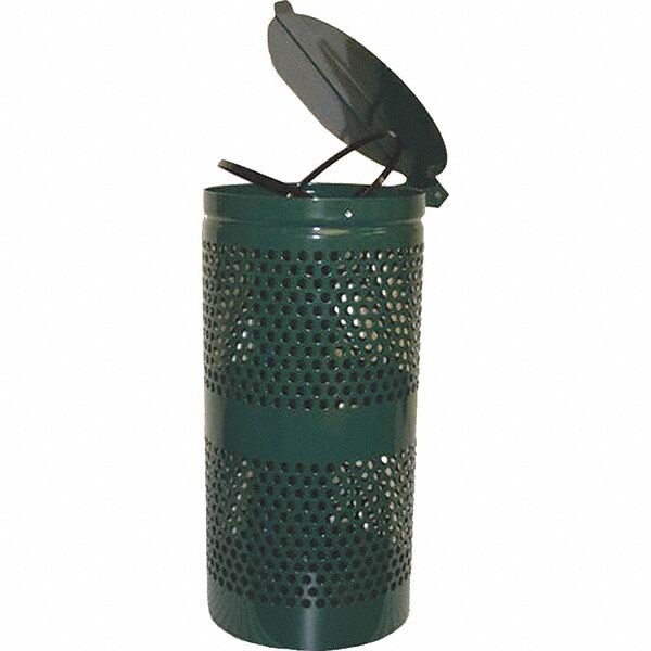 Pet Waste Stations; Mount Type: Post, Pole or Wall ; Overall Height Range (Feet): 4' - 8' ; Color: Green ; Container Shape: Round ; Waste Container Capacity: 10 Gal ; Waste Container Width/Diameter (Inch): 13