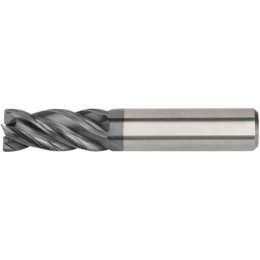 Kennametal 6676924 Square End Mill: 3/8 Dia, 7/8 LOC, 3/8 Shank Dia, 2-1/2 OAL, 4 Flutes, Solid Carbide Image