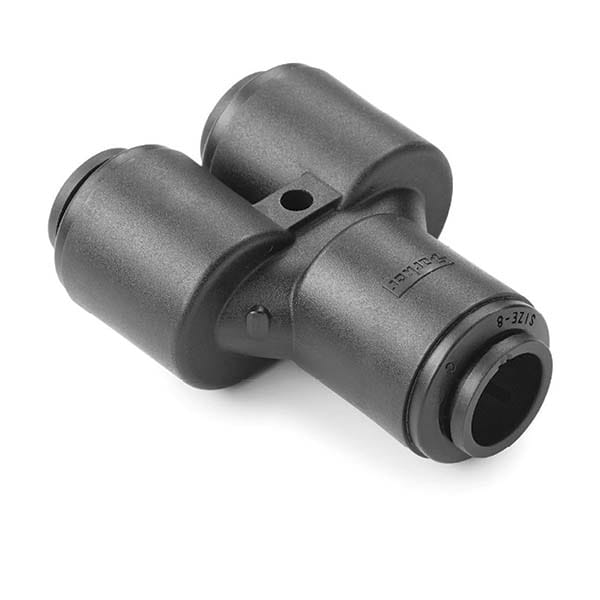 Parker FB8WY6-HBLK Push-To-Connect Tube Fitting: Union, 1/2 x 3/8" OD Image