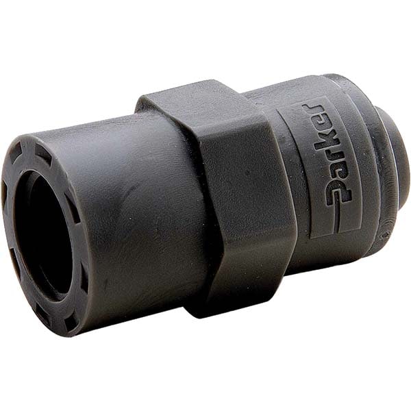 Push-To-Connect Tube Fitting: Faucet Adapter, 7/16" Thread, 1/4" OD