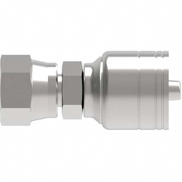 Eaton 04Z-054-BG Hydraulic Hose Female Straight Pipe Swivel Fitting: 0.25" ID, 0.25" OD, 4 mm, 1/4-18 