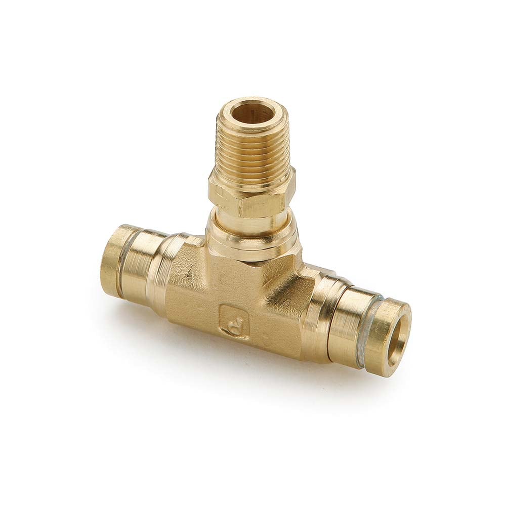 Push-To-Connect Tube to Male & Tube to Male NPTF Tube Fitting: 3/8" Thread, 3/8" OD