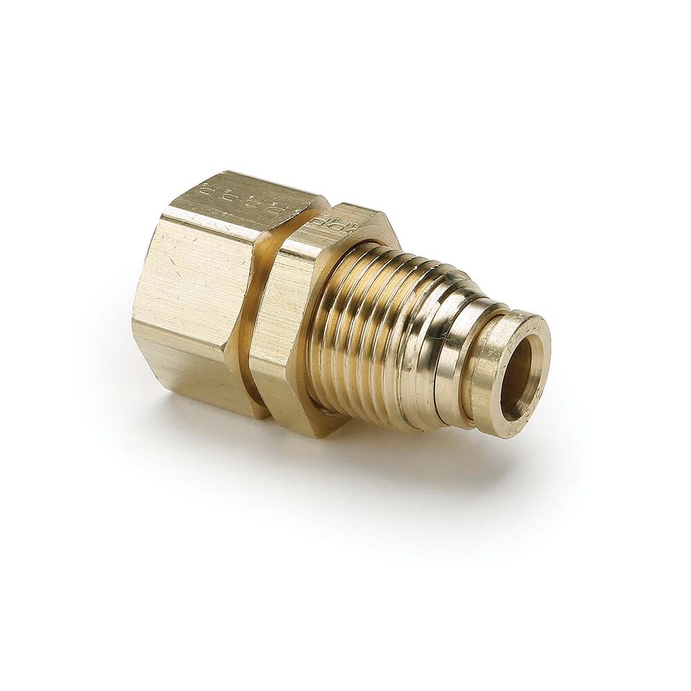 Push-To-Connect Tube to Female & Tube to Female NPT Tube Fitting: 3/8" Thread, 3/8" OD