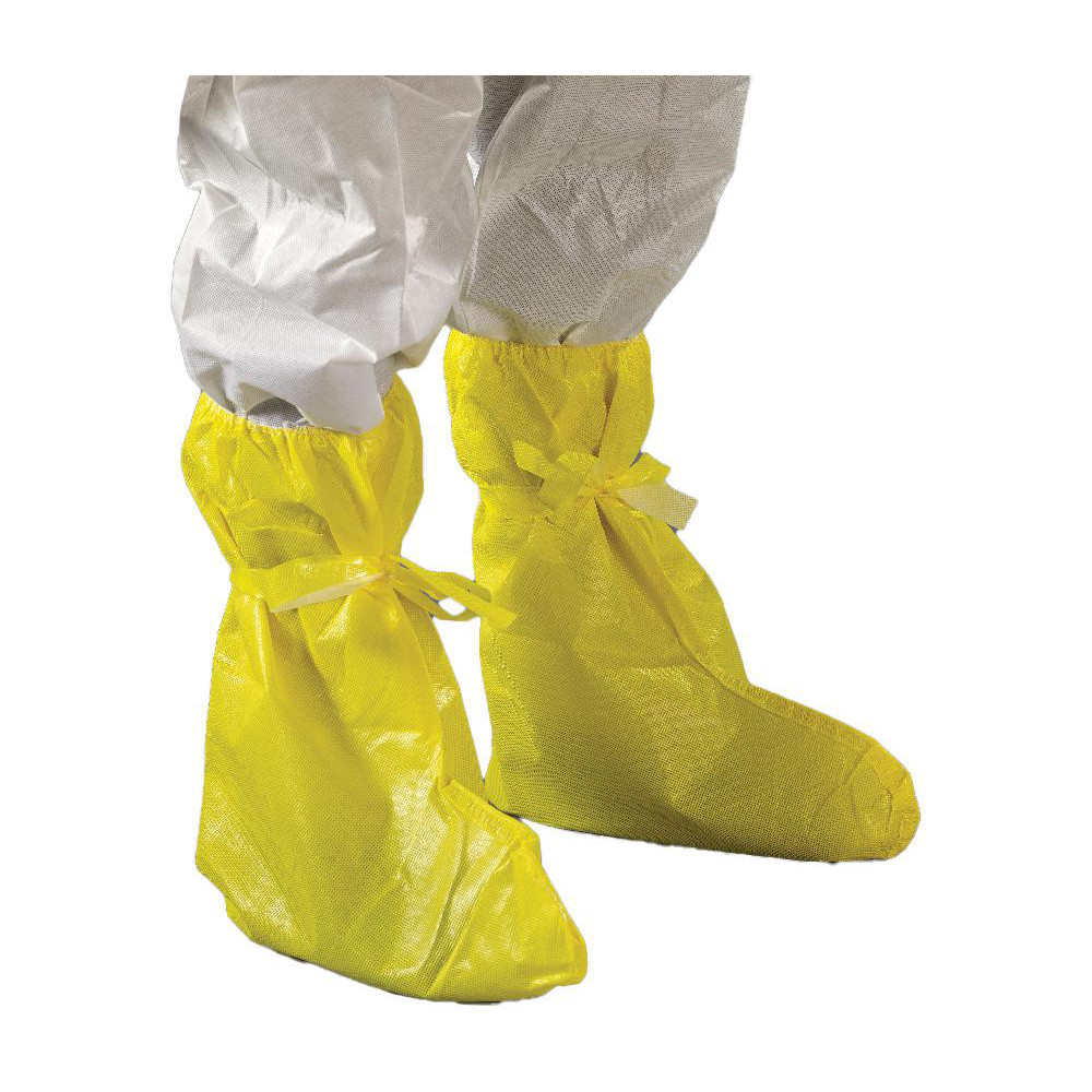 Disposable & Chemical Resistant Shoe & Boot Covers; Cover Type: Boot Cover ; Material: Multi-Layer Non-Woven Barrier Laminate Fabric ; Footwear Type: Overboot ; Fits Shoe Size: 12-14 ; Resistance Features: Chemical-Resistant ; Size: 2X-Large