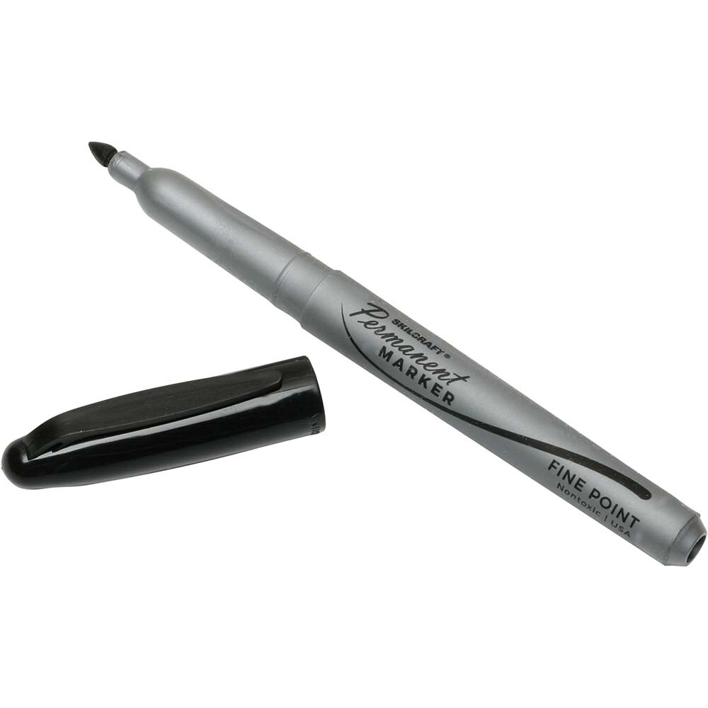 Permanent Marker: Black, Water-Based