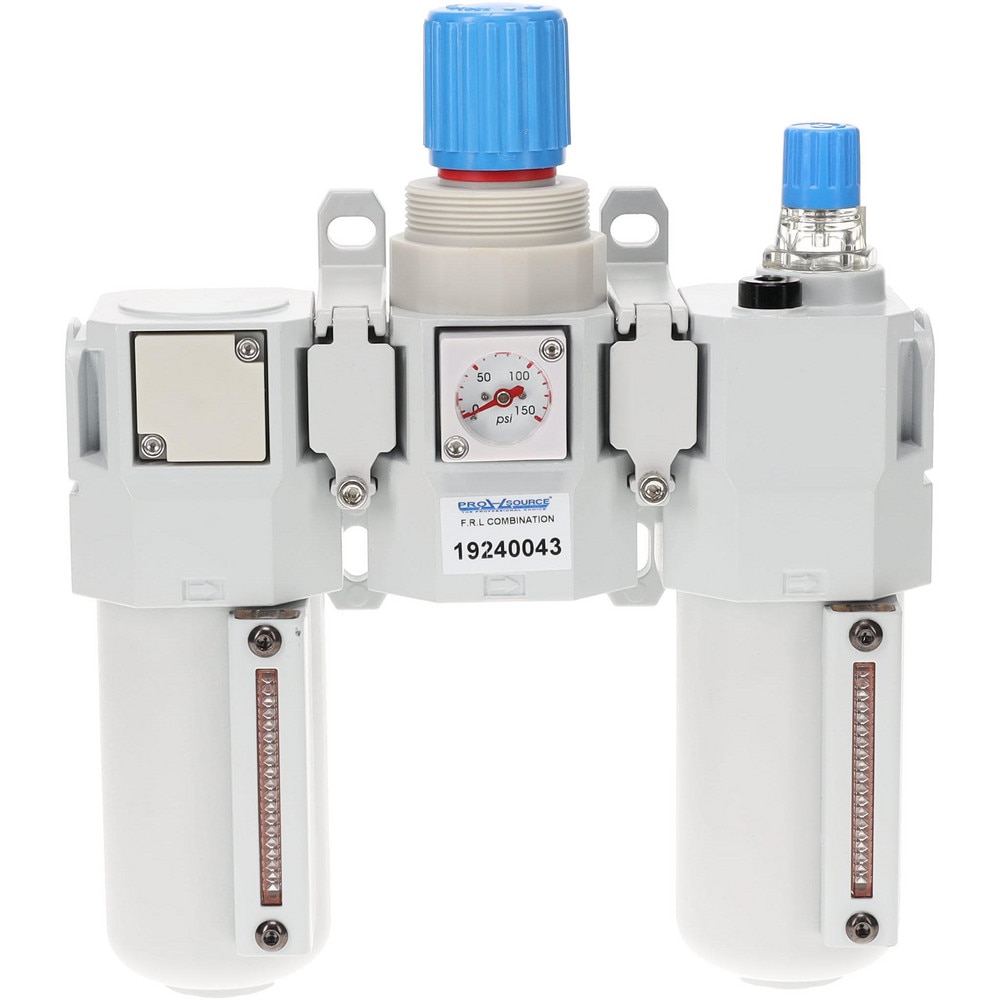 PRO-SOURCE NUFRL-04NAL FRL Combination Unit: 1/2 NPT, Standard with Pressure Gauge Image