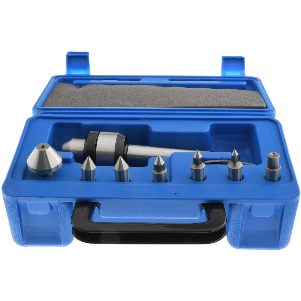 Live Center & Point Sets; Set Type: Live Center & Point Set; Shank Type: Morse Taper; Maximum Workpiece Weight (Lb.): 1100 lb; Point Style: Standard; Point Length (Inch): 1-3/16 in; Taper Size: MT3; Maximum Rpm: 1800 RPM; Number of Pieces: 9.000; 9; Numbe