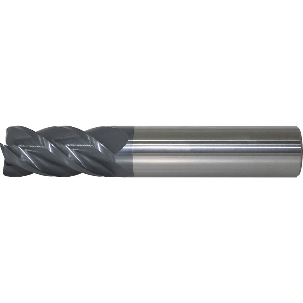 Accupro 14556367 Corner Radius End Mill: 3/16" Dia, 5/8" LOC, 0.02" Radius, 4 Flutes, Solid Carbide Image