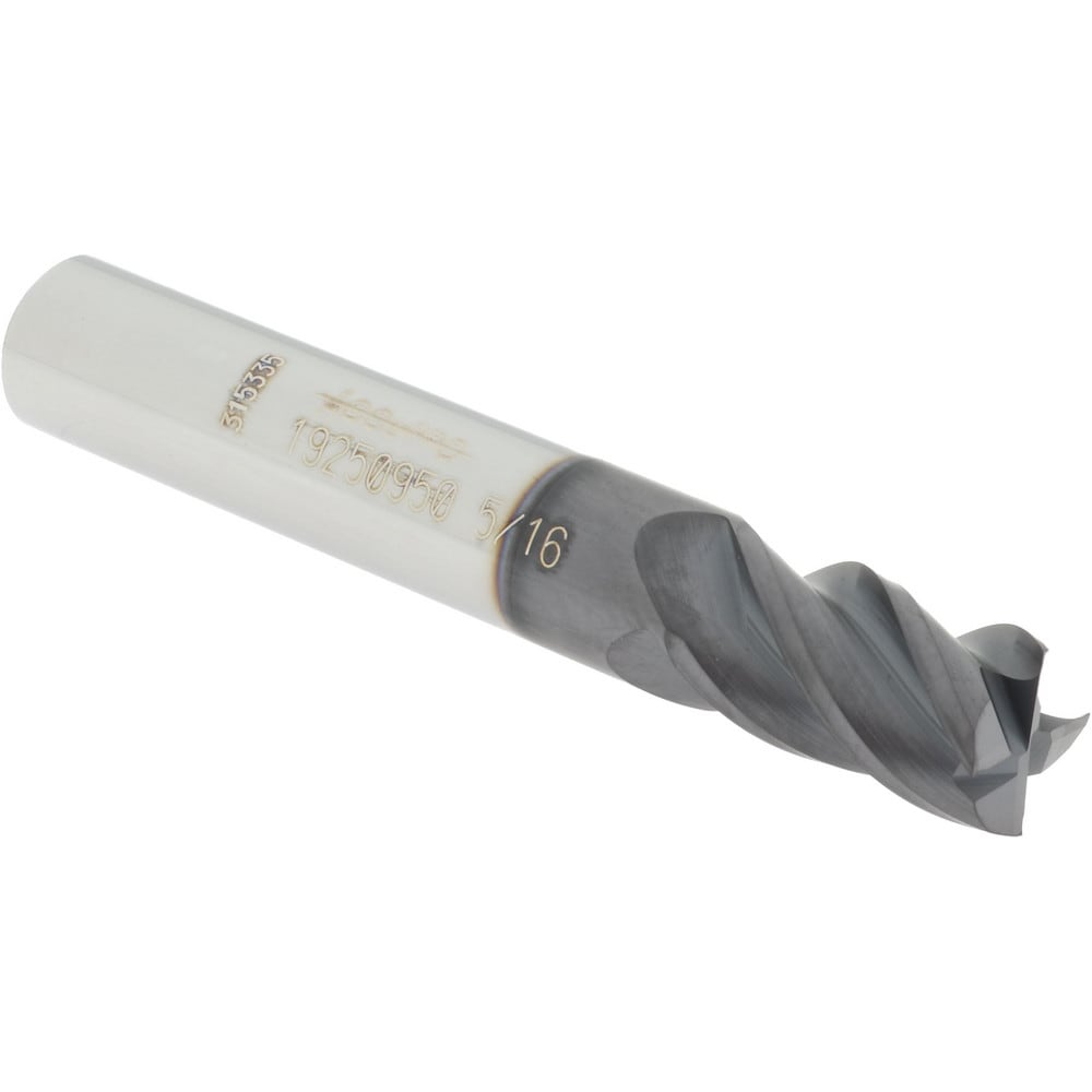 Accupro 14556396 Square End Mill: 5/16 Dia, 1/2 LOC, 5/16 Shank Dia, 2 OAL, 4 Flutes, Solid Carbide 