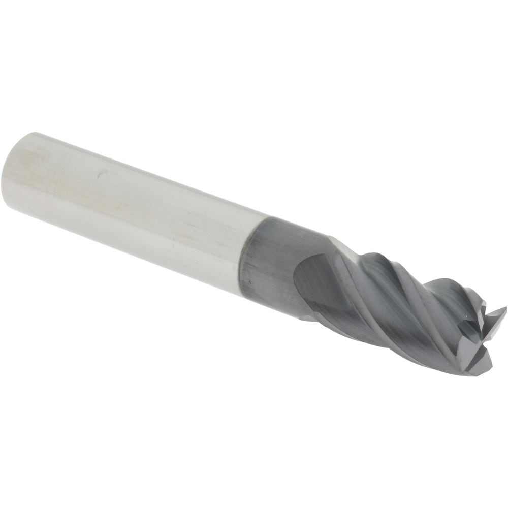 Accupro 14556393 Corner Radius End Mill: 5/16" Dia, 1/2" LOC, 0.01" Radius, 4 Flutes, Solid Carbide 