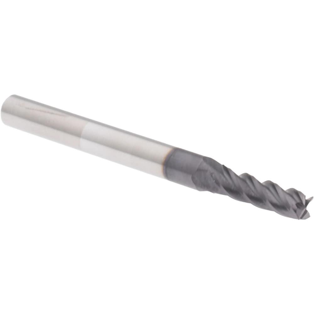 Accupro 14505808 Square End Mill: 5/32 Dia, 1/2 LOC, 3/16 Shank Dia, 2 OAL, 4 Flutes, Solid Carbide Image