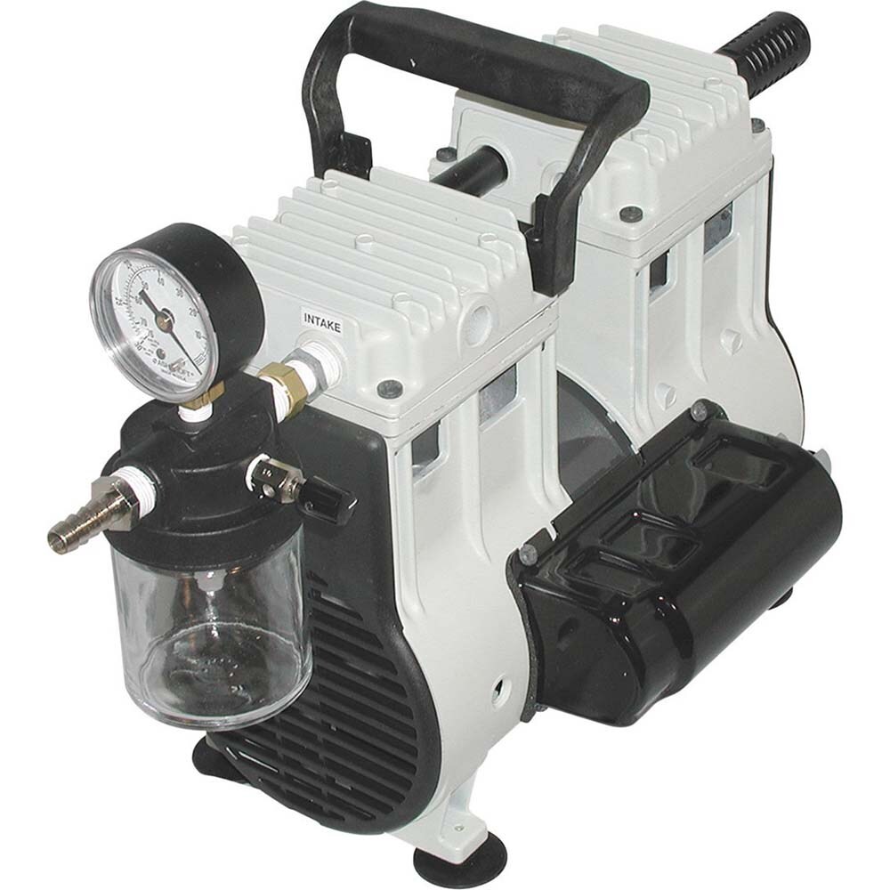 Piston-Type Vacuum Pumps; Cubic Feet per Minute: 1.20 ; Voltage: 230V ; Height (Inch): 10 ; Length (Inch): 14.8