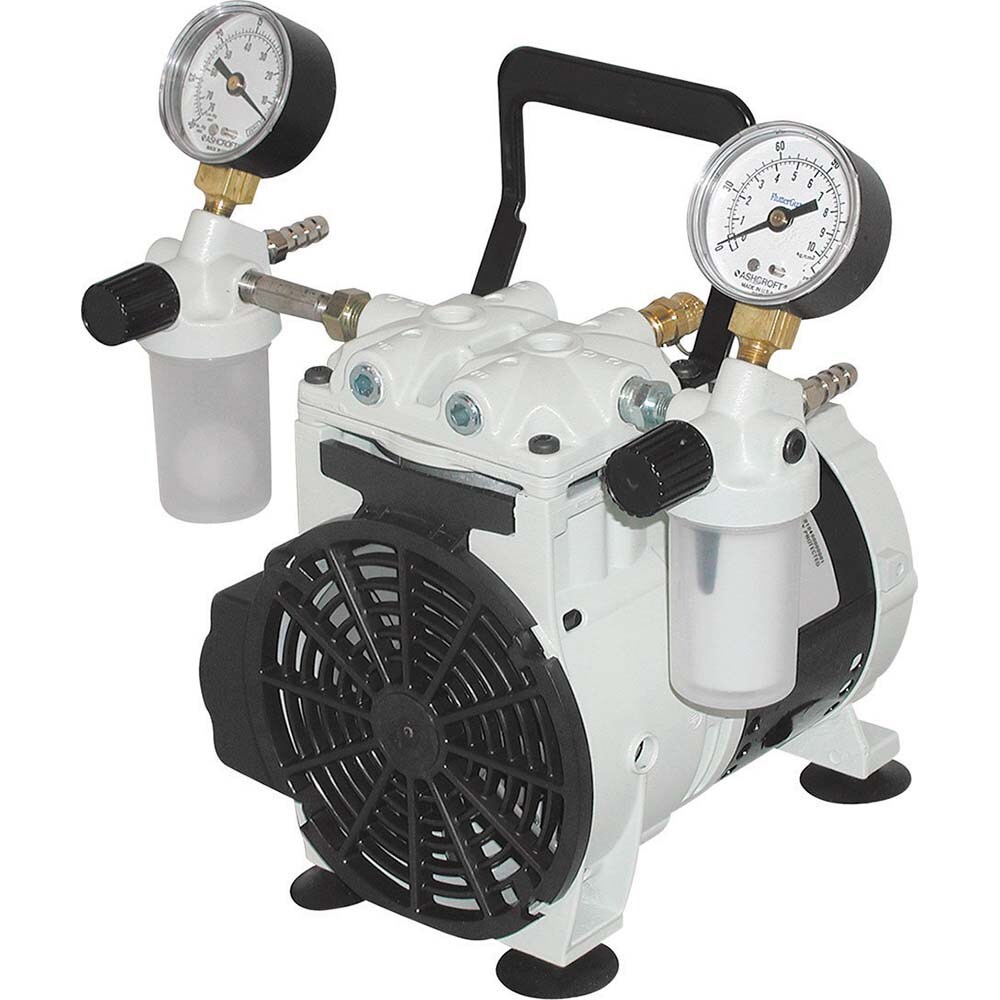 Piston-Type Vacuum Pumps; Cubic Feet per Minute: 1.20 ; Voltage: 230V ; Height (Inch): 10 ; Length (Inch): 8.1
