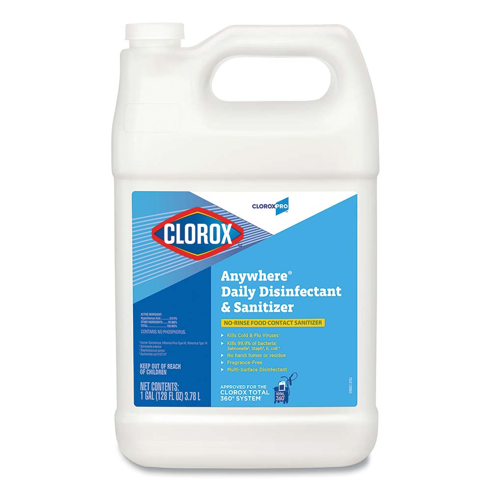 Clorox Clorox Disinfectant 1 gal Plastic Bottle  Liquid No Scent Ready to Use  Part CLO31651