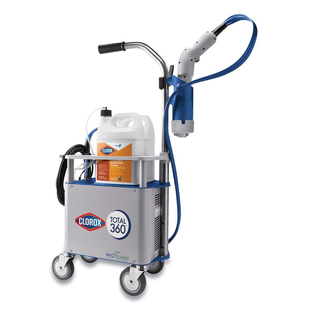 Electrostatic Sanitizing Equipment; Type: Disinfectant Sprayer ; For Use With: Clorox Anywhere Hard Surface Sanitizing Spray; Clorox Total 360 Disinfectant Cleaner ; Material: Plastic; Metal