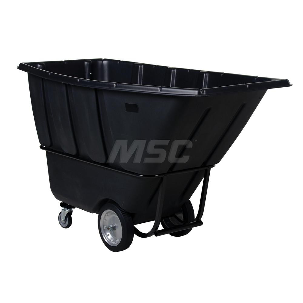 Vestil Plastic Basket Truck 1 cu yd, 2,100 lb Capacity, 43" High, 32