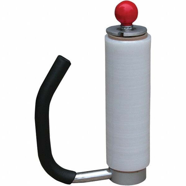 Hand-Held Stretch Wrap Dispensers; Dispenser Type: Handheld Dispenser ; Material: Steel ; Fits Core Size: 3.25in ; Features: Bent, Foam Covered Handle Reduces Both Bending and Fatigue