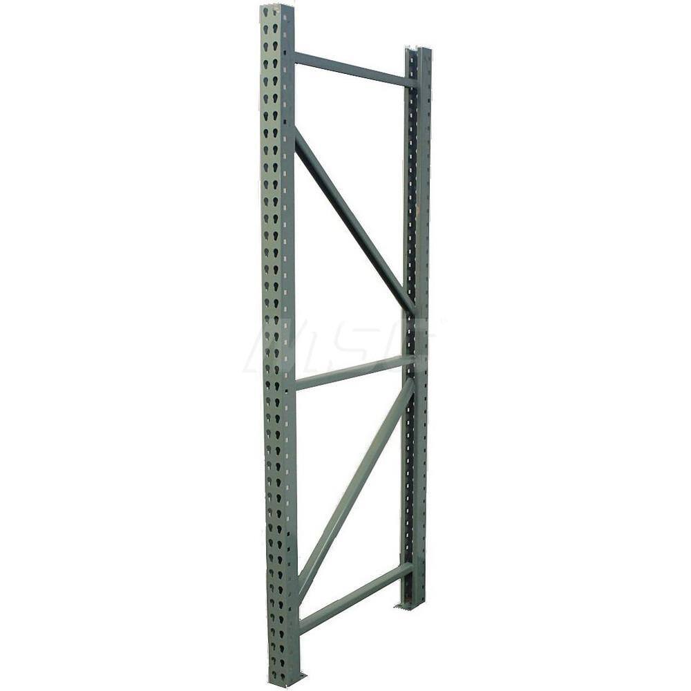 Pallet Storage Rack Framing Upright: 3" Wide, 36" Deep, 96" High, 23,900 lb Capacity
