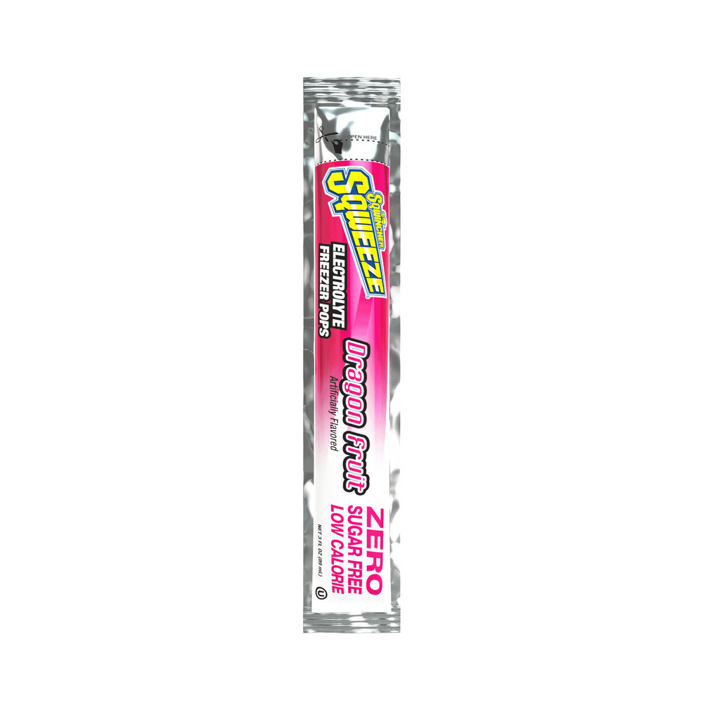 Sqwincher Freeze Pop: 3 oz Pouch, Assorted Flavors, Sugar Free, Frozen Liquid, Yields 3.00 oz
