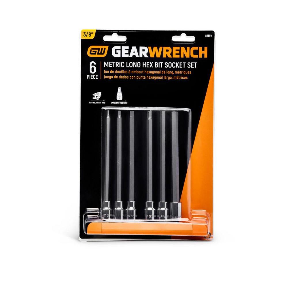 GEARWRENCH - Hex Bit Socket Set: 3/8