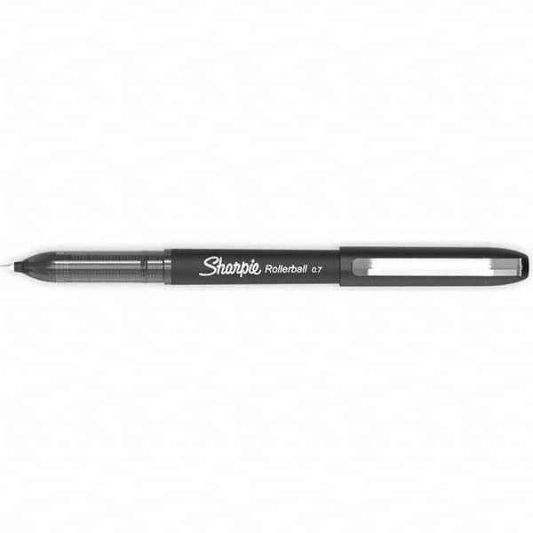 Roller Ball Pen: 0.7 mm Tip, Black Ink