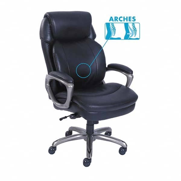 Task Chair: Bonded Leather, Black
