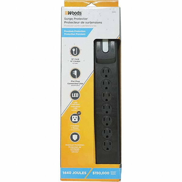 Southwire Power Outlet Strips; Amperage 15 ; Voltage 120 V ; Number
