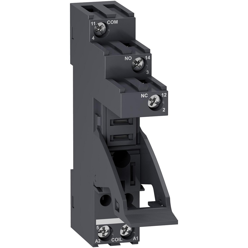 Relay Sockets; Socket Shape: Flat ; Contact Form: 1CO; SPDT ; Terminal Type: Screw ; Contact Amperage: 10A ; Number Of Tiers: 0.000 ; Number Of Circuits Controlled: 1