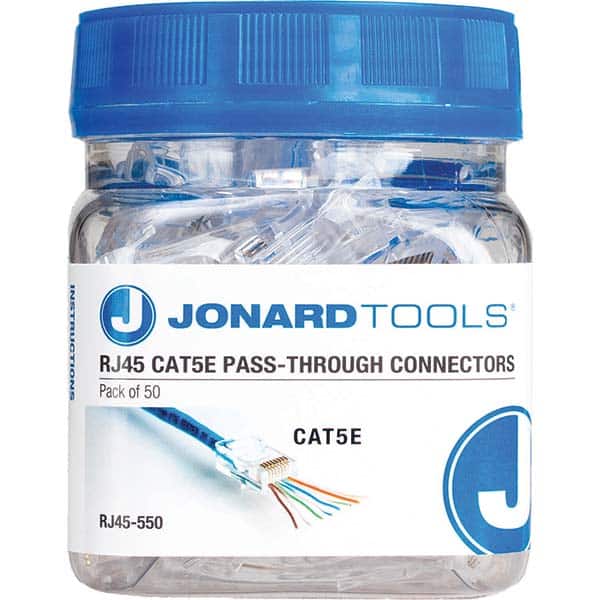 Jonard Tools RJ45-550 Cable Tools & Kit: 50 Pc, Use with RJ45 Cat5/5E Pass-Through Connector 