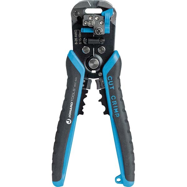 Wire Stripper: 26 AWG to 8 AWG Max Capacity