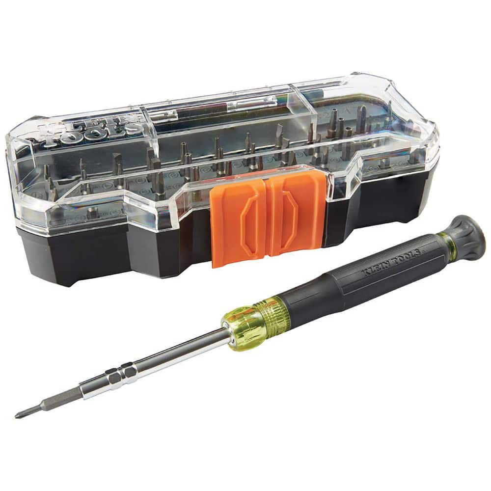 Screwdriver Sets; Screwdriver Types Included: Slotted; Phillips; Square; Torx; Hex ; Hex Size: .9 mm; 1.3 mm; 1.5 mm; 2 mm; 2.5 mm; 3 mm; 3.5 mm ; Torx Size: T3; T4; T5; T6; T7; T8; T9; T10; T15 ; Spanner Size: #4; #6