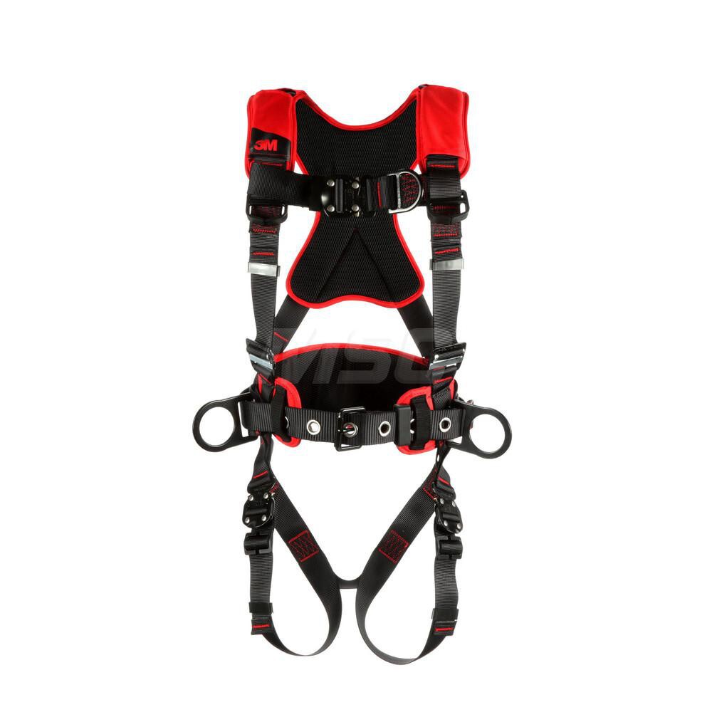 Fall Protection Harnesses: 420 Lb, Construction Style, Size Small, For Climbing & Positioning, Polyester, Back Front & Side