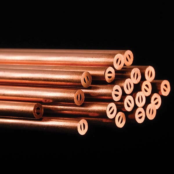 Electrical Discharge Machining Tubes; Tube Material: Copper ; Overall Length: 2.3 ; Channel Type: Single ; Outside Diameter (mm): 2.30 ; Overall Length (mm): 2.3000