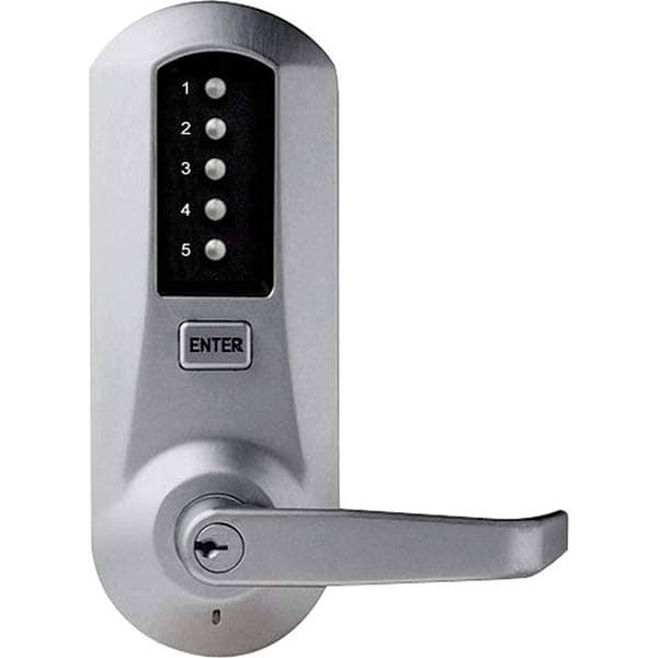 Lever Locksets; Lockset Type: Push-button Lock ; Back Set: 2-3/4 (Inch); Material: Steel ; Door Thickness: 1-3/4 ; Finish: Satin Chrome ; Lockset Grade: Grade 1